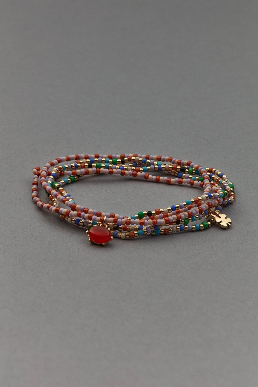 colorful seed bead bracelet set